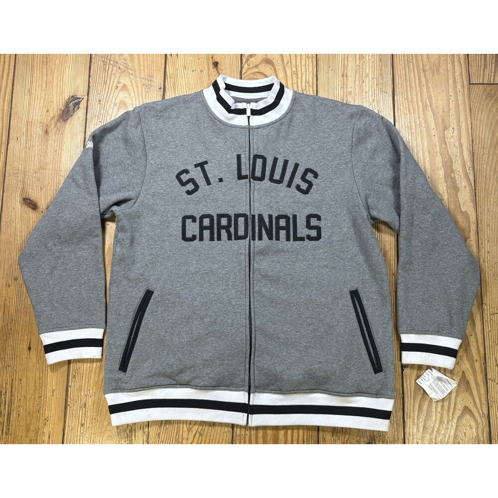Rare STITCHES St. Louis Cardinals Full Zip Jacket NWT Sample Development Sz Lrg